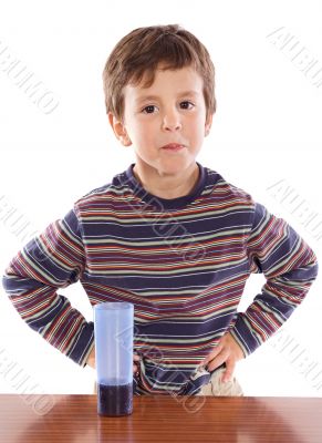 Child drinking a soda Child drinking a soda