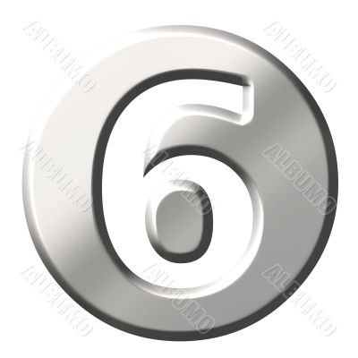 3D Steel Number 6