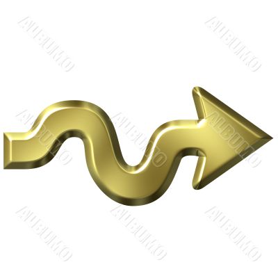Golden Wavy Arrow