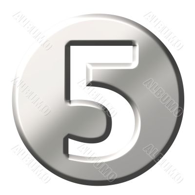 3D Steel Number 5