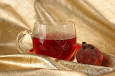 Cup of roibos fruit tea