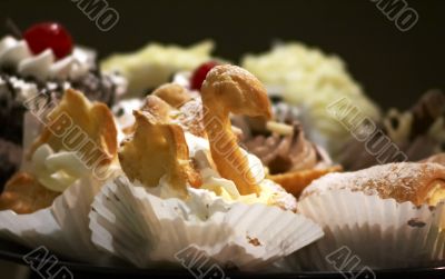 Served different types of cakes