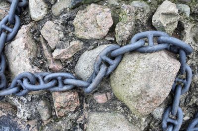 Chain on the stones Chain on the stones