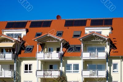 house with solar cell