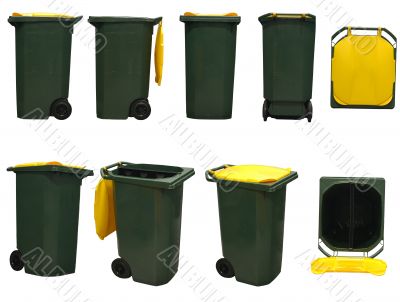 garbage bins