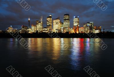 sydney at night