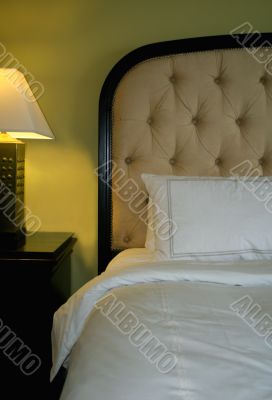 bedside at luxury hotel