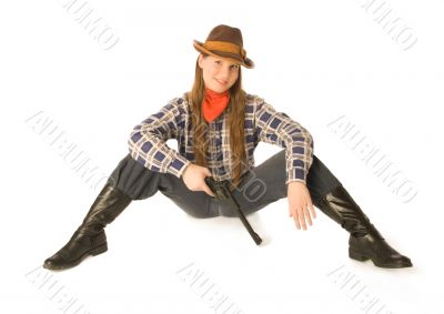 Sitting cowgirl