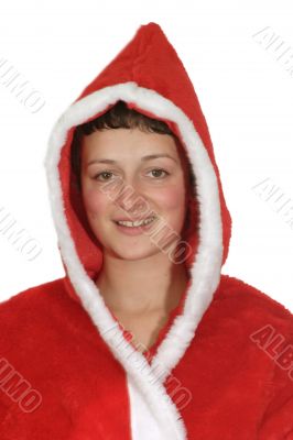 Portrait of a santa girl Portrait of a santa girl