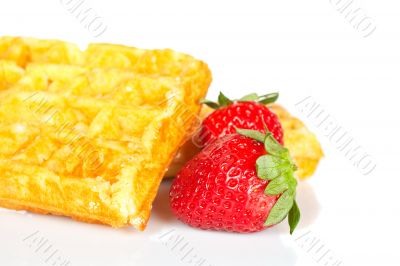 Waffles and strawberries
Waffles and strawberries