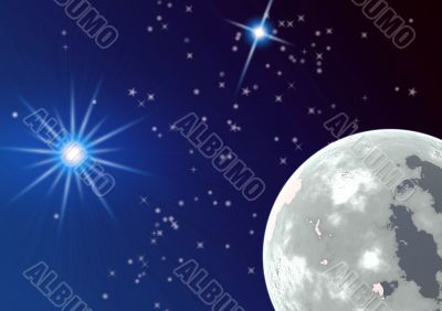 Planets in a space. Planets in a space.