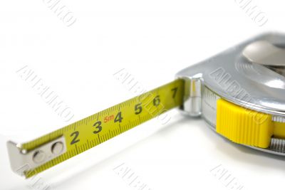 Tape measure isolated on white