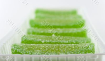 green candies