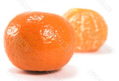 two tangerines