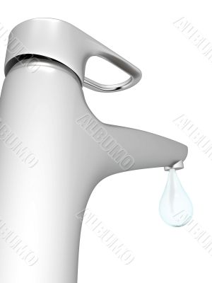 faucet and a drop faucet and a drop