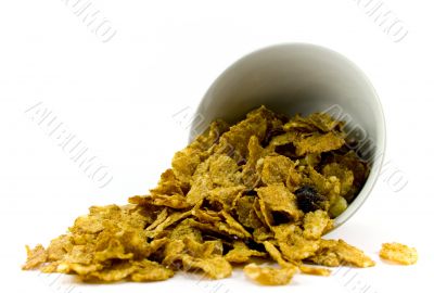 cornflakes from bowl