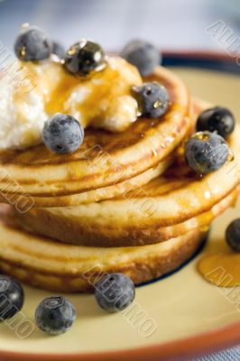 Blue berry pancakes