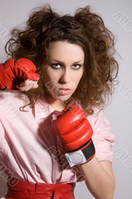 Aggressive woman Aggressive woman