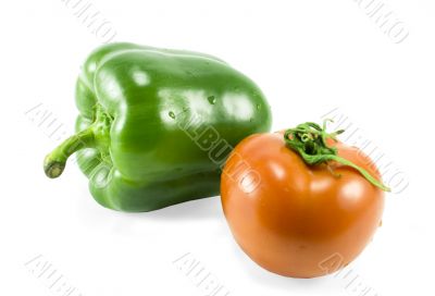 pepper and tomato