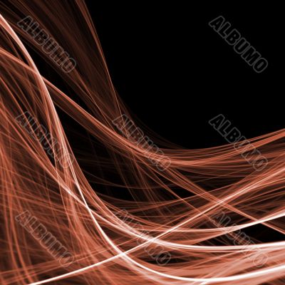 Brown Fiber Flow Abstract