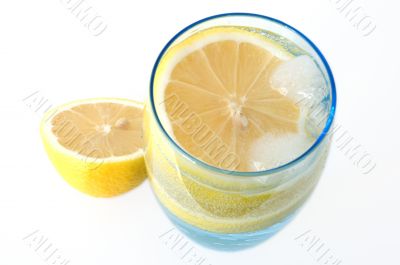 Lemon in water.