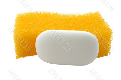 Sponge and soap.