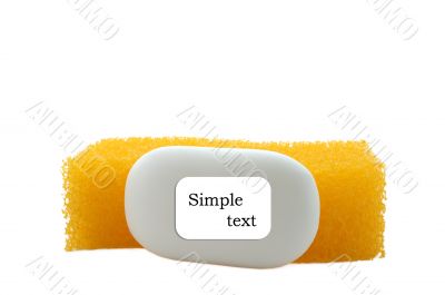Sponge and soap. Sponge and soap.