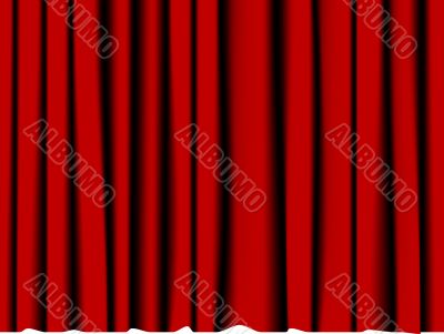 Red curtain