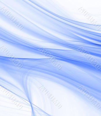 Flowing Satin Blue Abstract