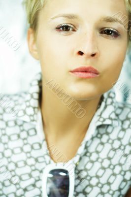 Portrait of beautiful woman