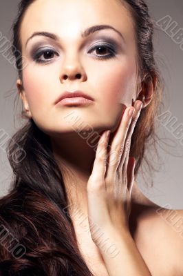 Woman with Long Brown Hair