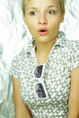 Portrait of beautiful woman