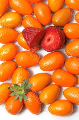 Strawberry and kumquats Strawberry and kumquats