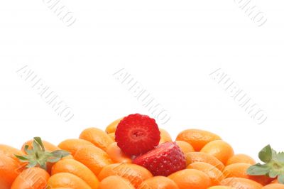 Strawberry and kumquats