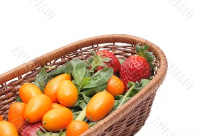 Kumquats and strawberry