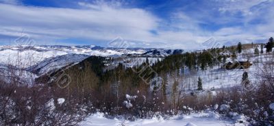 Panorama: rolling hills