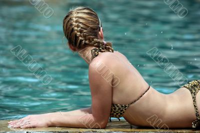 Girl in the pool