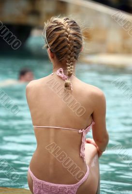 Girl in the pool