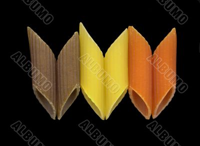 three colour penne flag