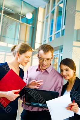 Working in the office