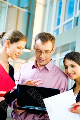 Three specialists at work