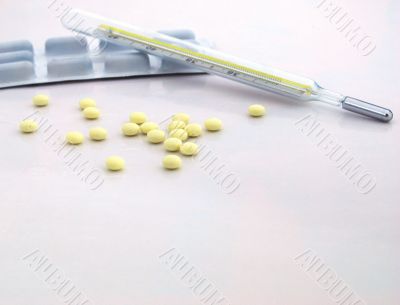 tablet and clinical thermometer-2 tablet and clinical thermometer-2