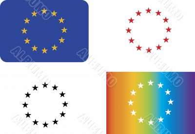 Variations of the European Union symbol