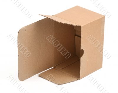 open cardboard box