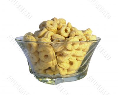 Bowl with corn flakes