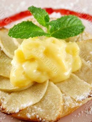 Apples With Custard Apples With Custard