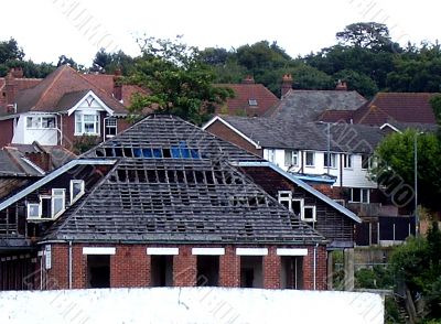 Damaged roof