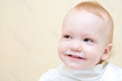 Young boy before first haircut