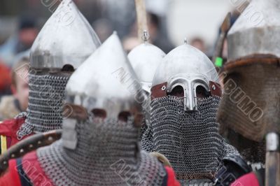 Eyes of the knight looking before itself Eyes of the knight looking before itself