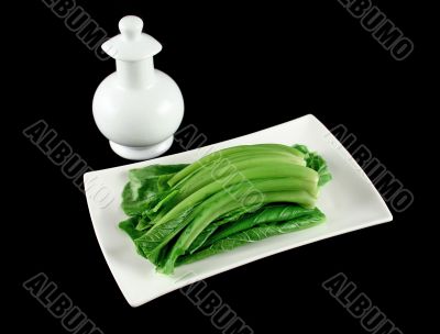 Choy Sum And Soy Sauce